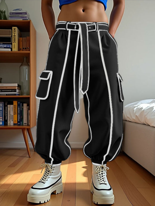 Mens Bold Stripe Loose Casual Pant SKUL19340