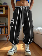 Mens Bold Stripe Loose Casual Pant SKUL19340