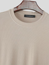 Mens Solid Color Casual Short Sleeve T-Shirt SKUL16852