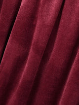 Men's High-Street Casual Oversized Velour Deep-V Two Pieces Outfit SKUL79071