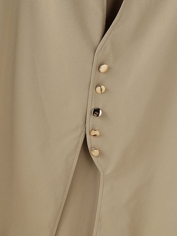 Men's Solid Color Deconstructed Long Hem Cardigan SKUL35271