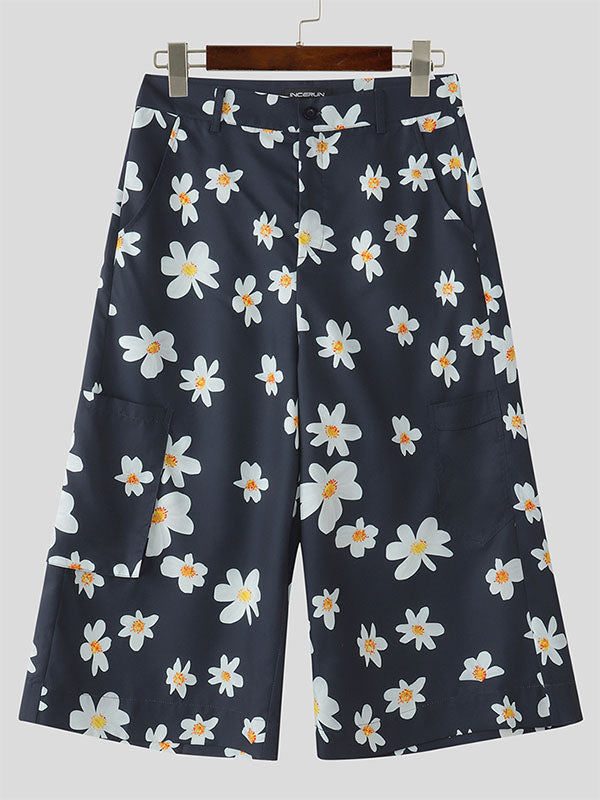 Mens Floral Print Casual Pant SKUL17876