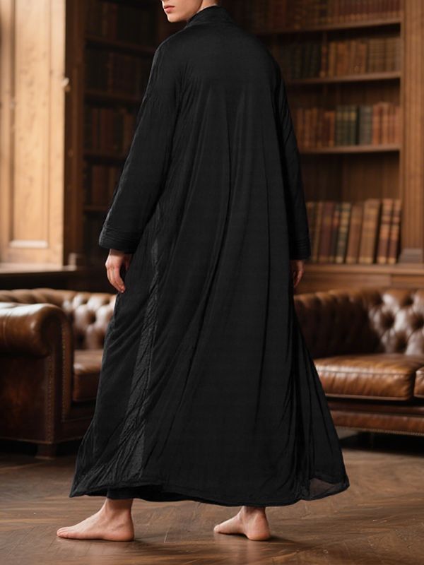 Men's Sheer Mesh Loose Long Sleeve Cardigan SKUL29592