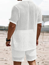 Mens Mesh See Through Two Pieces Outfits SKUK50865