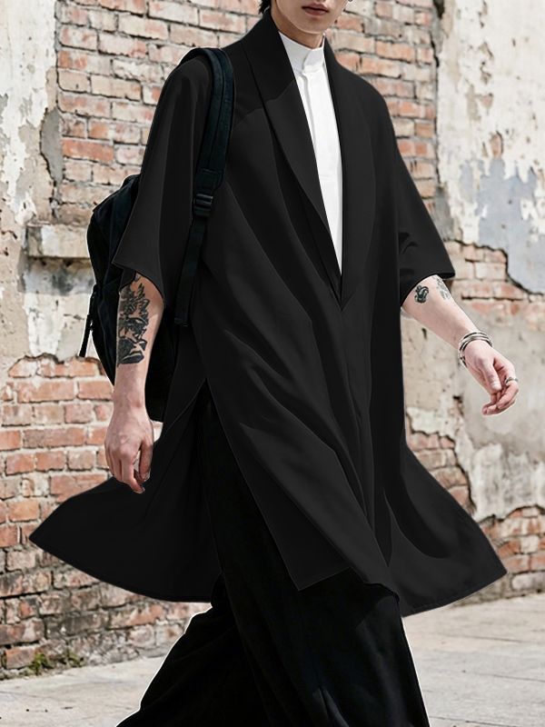 Men's Faux Two Piece Half Sleeve Shirt SKUL53188