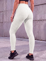 Men's Athletic Performance Gym Workout Honeycomb Textured High-Waist Pant SKUL83955