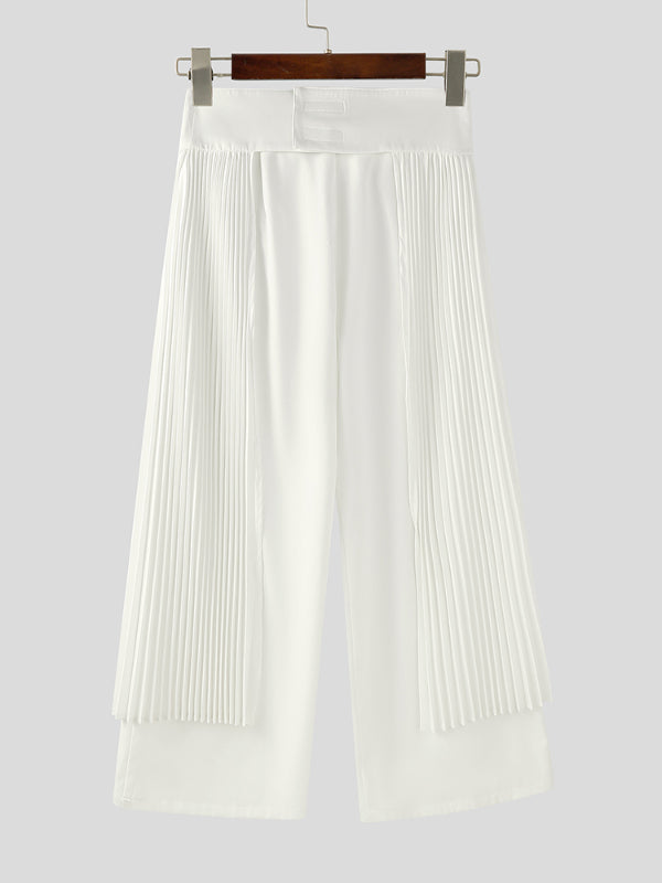 Men's Flap Hem High Waist Casual Pant SKUL27360