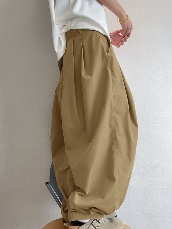 Men's Vintage Versatile Pleated Lantern Pant SKUL46295