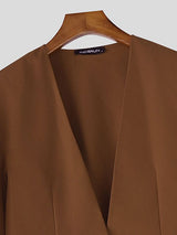 Men's Deconstructed Single Button Long Hem Casual Blazer SKUL51253