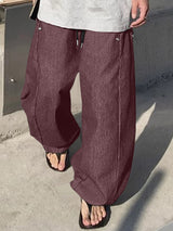 Men's Striped Wide Leg Casual Pant SKUL23663