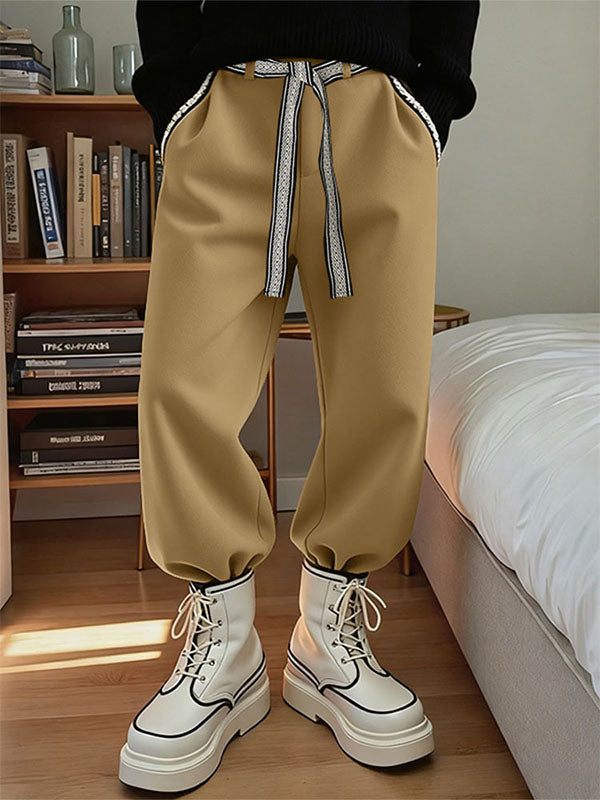 Men's Webbing Patchwork Jogger Casual Pant SKUL32030