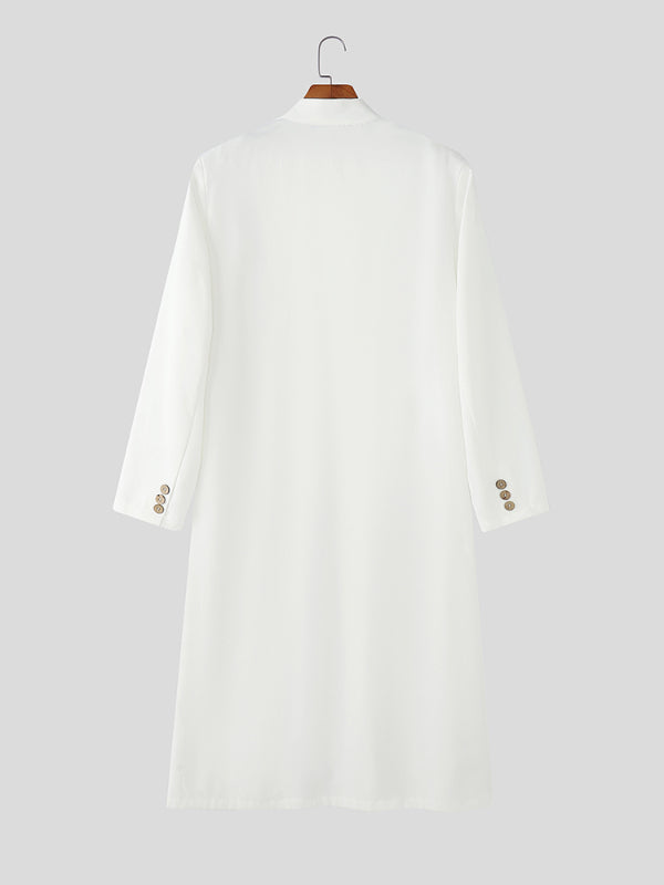 Men's Solid Color Slim Fit Long Sleeve Blazer SKUL26117