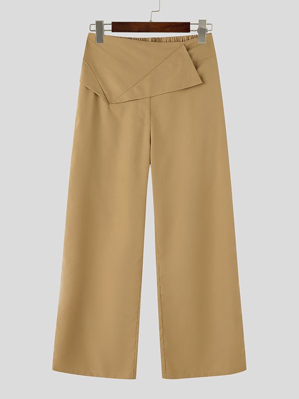 Men's Deconstructed Pleated Design Long Pant SKUL57157