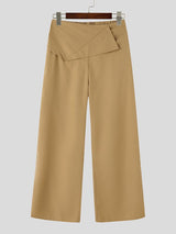 Men's Deconstructed Pleated Design Long Pant SKUL57157