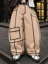 Men's Bold Stripe Colorblock Loose Pant SKUL21119