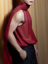 Mens Sheer Mesh Tie-Strap Tank SKUL11544