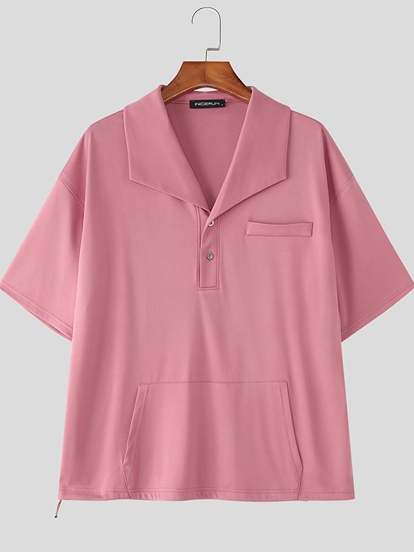 Men's Solid Simple Casual Two Pieces Outfit SKUL30703