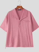 Men's Solid Simple Casual Two Pieces Outfit SKUL30703