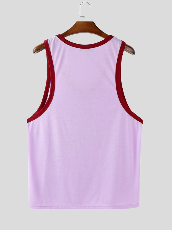 Mens Cherry Print Casual Tank SKUL18870
