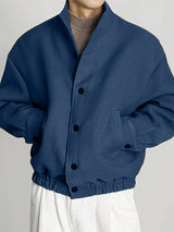 Men's Solid Color Casual Long Sleeve Jacket SKUL27331