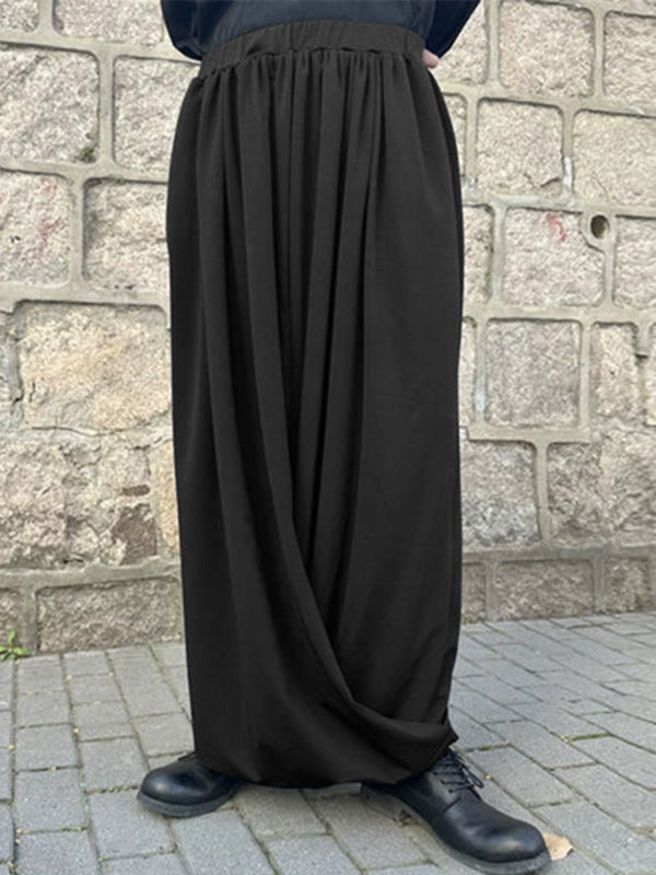 Men's Solid Color Wide Leg Casual Pant SKUL22805