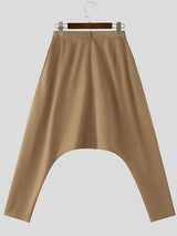 Men's Solid Color Drop Crotch Loose Fit Pant SKUL50065