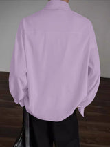 Men's Plaid Tie Long Sleeve Shirt SKUL36327