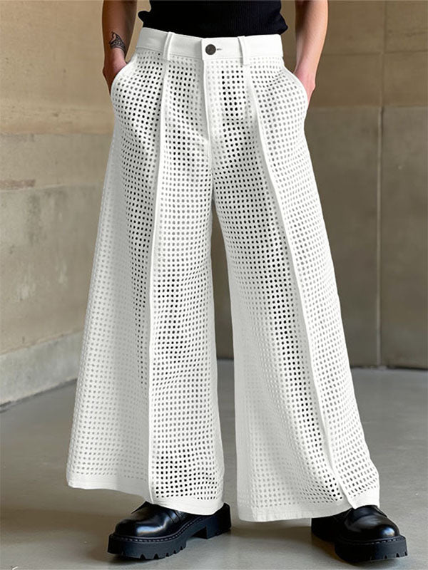 Mens Hollow-Out Mesh Casual Pant SKUL17909