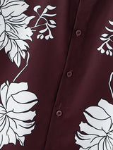 Men's Floral Print Loose Casual Shirt SKUL26091