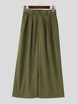 Men's Vintage Casual High Waist Baggy Wide Leg Pant SKUL60992