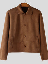 Men's Solid Color Minimalist Casual Long Sleeve Jacket SKUL43969