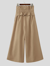 Mens Solid Color High-Waisted Casual Pant SKUL15378