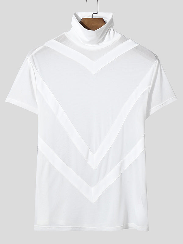 Mens Sheer Slim-Fit Short-Sleeve T-Shirt SKUL04427