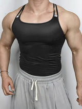 Men's O-Ring Back Detail Skinny Fit Camisole Tank SKUL50518
