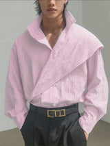 Men's Stripe Casual Long Sleeve Shirt SKUL28177