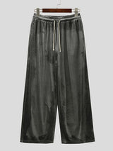 Men's Shiny Wide Leg Casual Pant SKUL36370