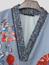 Mens Ethnic Print Short Sleeve T-Shirt SKUL13716