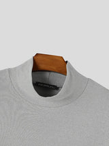 Men's Japanese Workwear City Walk Asymmetric Flap Cargo Pocket Mock Neck Sweatshirt SKUL85950
