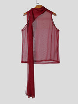 Mens Sheer Mesh Tie-Strap Tank SKUL11544