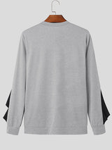 Mens Bow Detail Long Sleeve T-Shirt SKUK73684