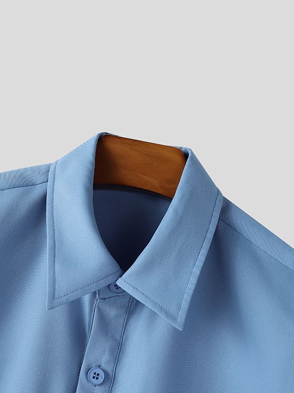 Men's Solid Color Casual Two Piece Outfit SKUL46013