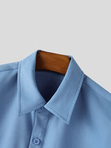 Men's Solid Color Casual Two Piece Outfit SKUL46013