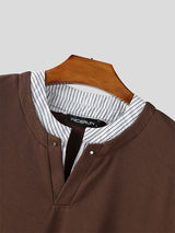 Men's Striped Colorblock Short Sleeve T-Shirt SKUL20901