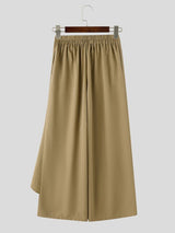 Men's Bohemian Resort Beach Asymmetric Layered Wide Leg Pant SKUL71322