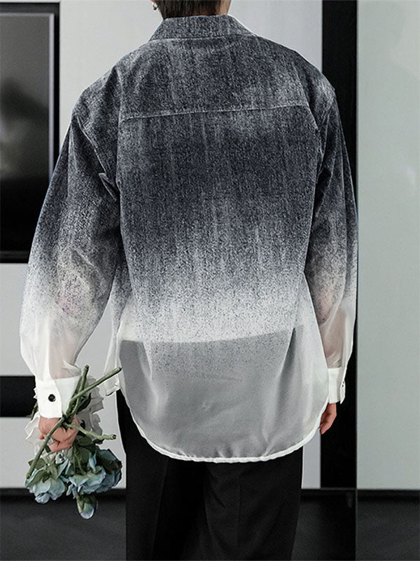 Men's Gradient Long Sleeve Shirt SKUL27304