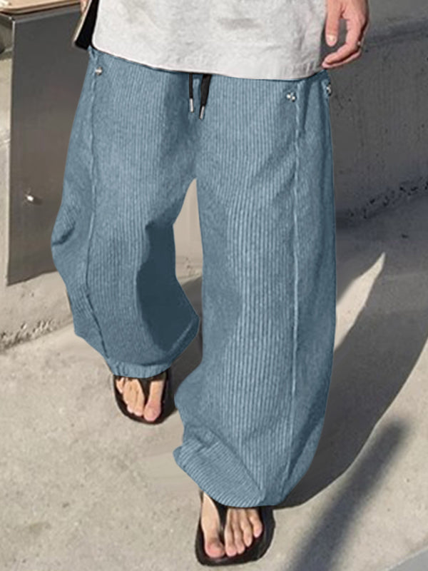 Men's Striped Wide Leg Casual Pant SKUL23663