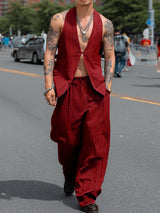 Men's Striped Casual Two Pieces Outfit SKUL21143