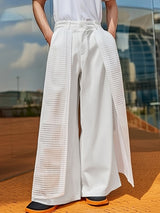 Mens Sheer Mesh Contrast Color Casual Pant SKUL17044