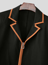Men's Contrast Edge Casual Long Sleeve Jacket SKUL26089
