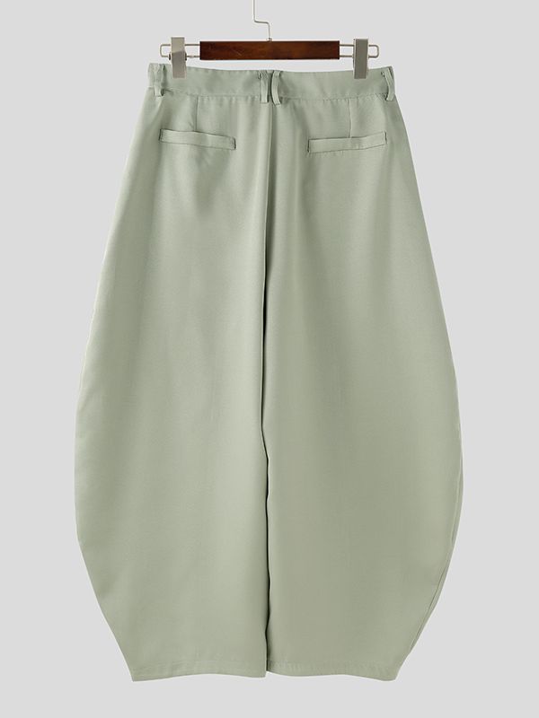 Men's Solid Color Wide Leg Casual Pant SKUL35133